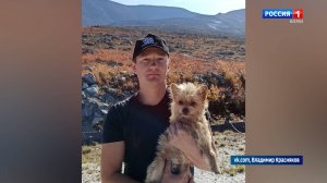 Туристов на Приполярном Урале встречает необычная путешественница - терьер Шуня