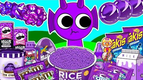 Incredibox Sprunki -Durple Dessert HONEY GUMMY ICE CREAM Convenience Store Purple_Mukbang Animation смотреть онлайн