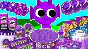 Incredibox Sprunki -Durple Dessert HONEY GUMMY ICE CREAM Convenience Store Purple_Mukbang Animation