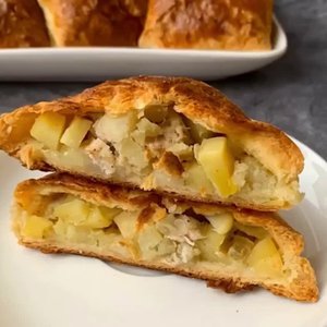 🤩 Слойки с курицей и картошкой