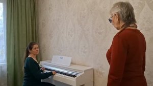 Урок с распеванием ученицы