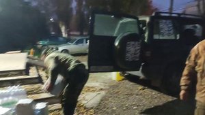 Загрузка транспорта для вывоза груза в зону СВО