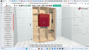 Распашные шкафы в 3D конструкторе BPlanner (стань профи, проектируй как профи)
