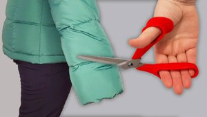 Реальный лайфхак! Как укоротить рукава куртки за 2 минуты