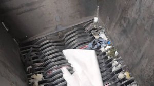 Измельчение ткани Саржа на шредере ИШМ-220-500