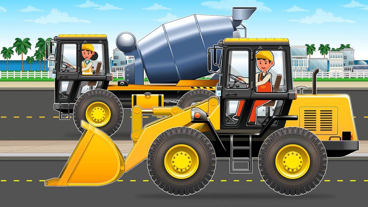 МУЛЬТИК МАШИНКИ ВИДЕО ПРО МАШИНКИ СПАСАЮТ БЕТОНОМЕШАЛКУ МУЛЬТФИЛЬМЫ ЦВЕТНЫЕ МАШИНКИ ИГРУШКИ МАШИНКИ