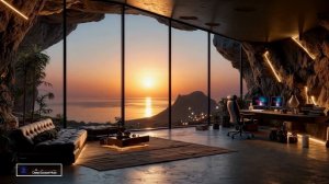 Deep Focus Chillout Music ｜ Serene Cave Sunset for Work & Study