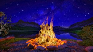 ОЧЕНЬ КРАСИВАЯ МУЗЫКА ДЛЯ ДУШИ И КОСТЕР НА БЕРЕГУ 🎵 ЧАРУЮЩАЯ МУЗЫКА ДЛЯ СНА И ОГОНЬ ДЛЯ РЕЛАКСАЦИИ