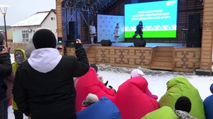 В Белоярском районе открыли первый уличный кинотеатр