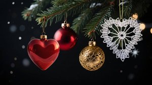 Сердечко крючком - новогоднее украшение (брюггское кружево) - мастер класс