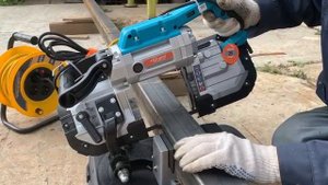 Ленточная пила против профильной трубы 80х80х3