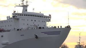 Обновленный паром-гигант "Антей" вернулся на маршрут по Балтийскому морю