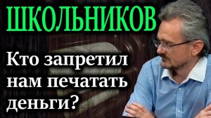 ШКОЛЬНИКОВ. Шокирующая правда о валютных резервах, которую скрывают от всех.