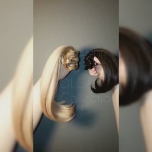 Объёмный ХВОСТ на крабе,  Лёгкий ХВОСТ на крабе #накладнойхвост #натуральныйхвост #крабдляволос