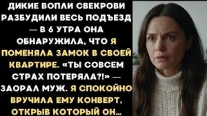 ИСТОРИЯ ИЗ ЖИЗНИ/Свекровь начала орать, когда обнаружила, что я поменяла замок в своей квартире