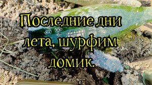 Последние дни лета,шурфим домик.