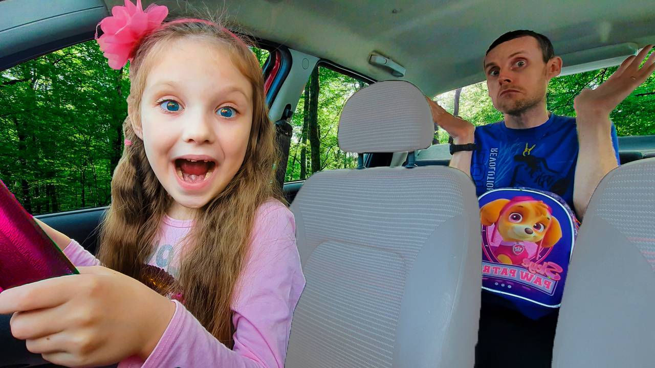 Лиза с папой и их забавные истории / Папа идет в школу / Большой сборник для малышей