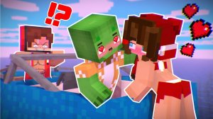 НОВАЯ ВЛЮБЛЕННАЯ пара, Майки и сестра Джей Джей？! - Анимация для Майнкрафта