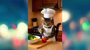 котику надоело готовить