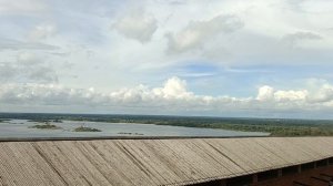 Вид со смотровой площадки Нижегородского Кремля.