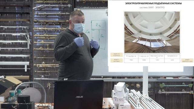 3. Обучение по электрокарнизам Виндеко. Подъёмные системы