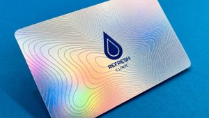 Подарочная карта на голографическом пластике