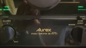 Aurex SB-A77c. Япония. 100 вольт. Начало 1980х прошлого столетия. Стерео усилитель. Ремонт.