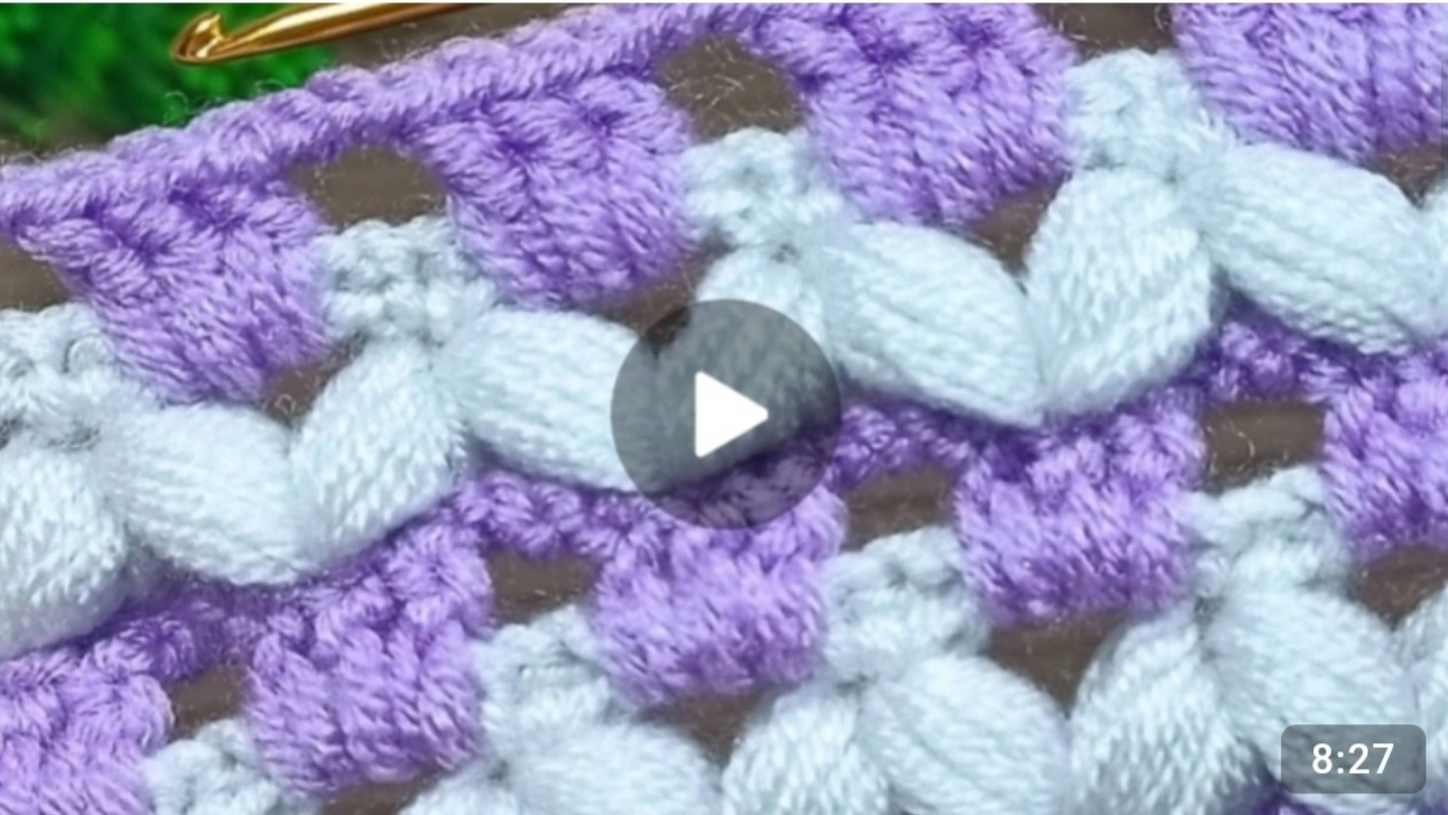 Узор крючком 🙂 #всевжизнисвязано #вязаниекрючком смотреть онлайн