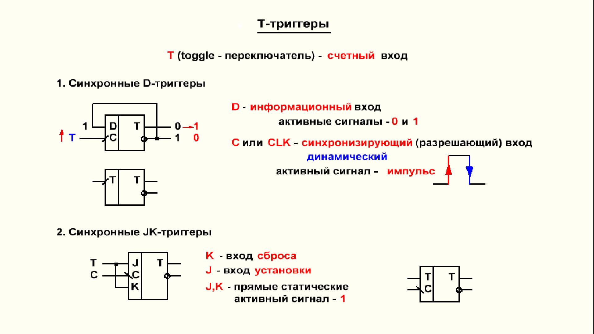 Видеоурок 4.12. Т-триггеры. смотреть онлайн