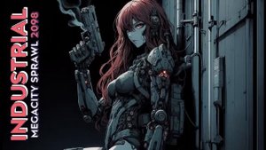 2098 Megacity Sprawl  Industrial, Synthwave, Retrowave, Vaporwave, Dreamscape