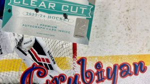 Бокс-Брейк 1 Hobby box 2023-24 Upper Deck Clear Cut Hockey Cards. Аукцион №2