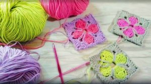 Красивый мотив крючком - Вязание крючком для начинающих