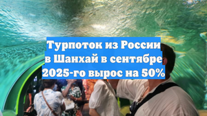 Турпоток из России в Шанхай в сентябре 2025-го вырос на 50%