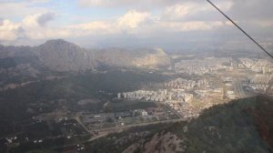 Турция. Анталья. Спуск по канатке с горы Тюнектепе. Виды на окрестные горы и город Анталью!