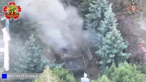 💥☠⚡56 обСпН и 9 омсбр громят БТР-80 и пикап ВСУ в Родинском и Васильевке