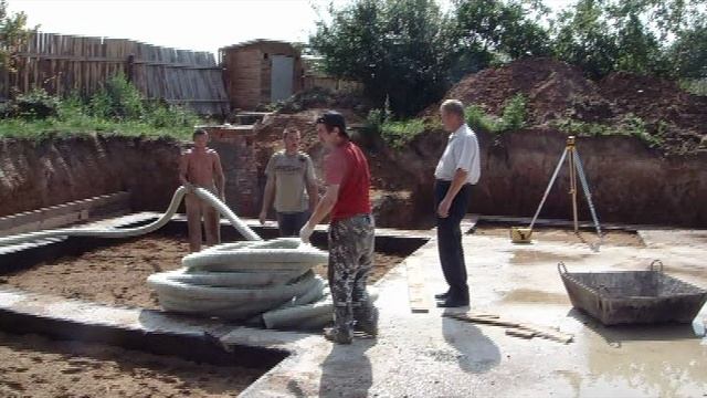 Таунхаус Деревня Беляницы. Строительсво  Цокольный  Этаж. смотреть онлайн