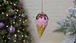 Ёлочное украшение МОРОЖЕНОЕ 'ХЕППИ АЙС, полистоун, 10 см, B89150-1