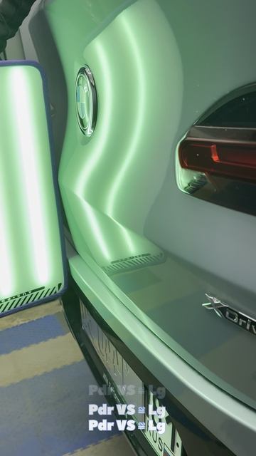 BMW повреждение крышки багажника  Удаление вмятин без покраски Pdr. VS  Луганск