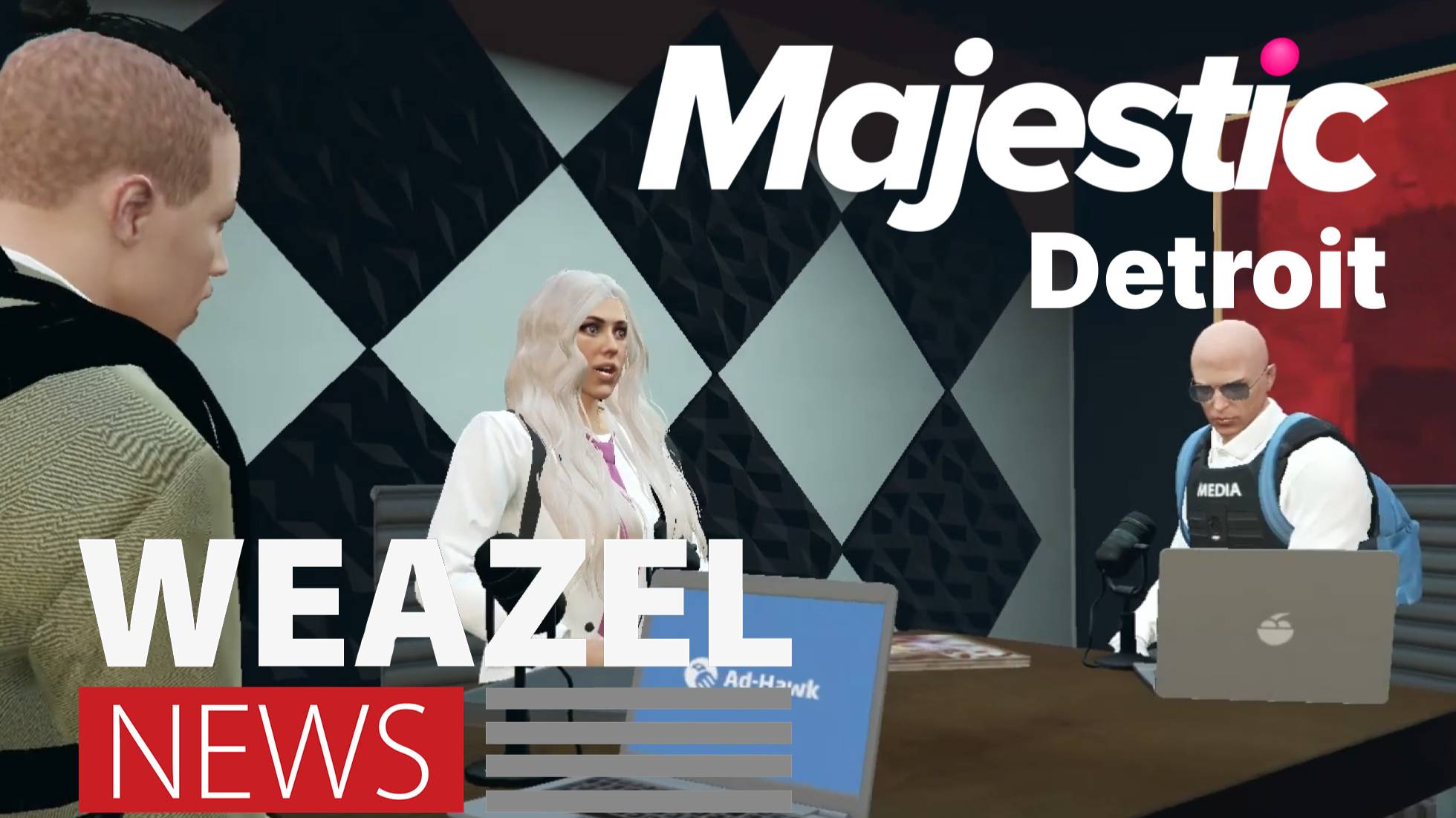 Weazel news  проморолик № 2
Majestic Detroit промокод gryzlik