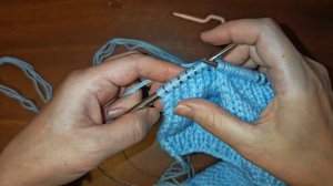 Узор волна спицами 🌊