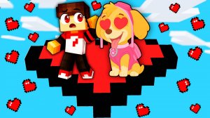 ЗЕРО и ВЛЮБЛЕННАЯ СКАЙ В МЕНЯ ЗАПЕРТЫ В ОДНОМ СЕРДЦЕ в МАЙНКРАФТ ❤️