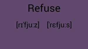 Как ты прочитаешь слово Refuse?