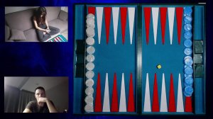 Стрим. Играем в длинные нарды дома