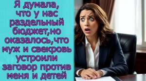 Я думала, что у нас раздельный бюджет, но оказалось,что муж устроил заговор против меня и детей
