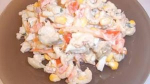 Спагетти салат. Маринкины творинки. Всем МИРА и Добра!