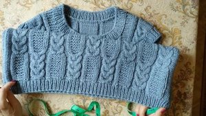 🔥Мужской жилет - безрукавка спицами.