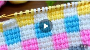 Узор крючком в тунисской технике вязания 🙂 #тунисскоевязание #всевжизнисвязано #вязаниекрючком