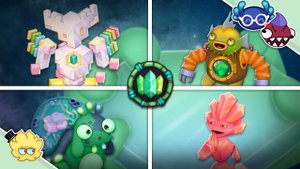 Фанатский Островок Кристаллов - Все Монстры, Песни и Анимации (My Singing Monsters)