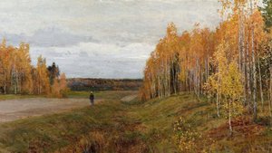 "Золотая осень" рисуем пейзаж с комментариями для начинающих| минимум красок и всего две кисти