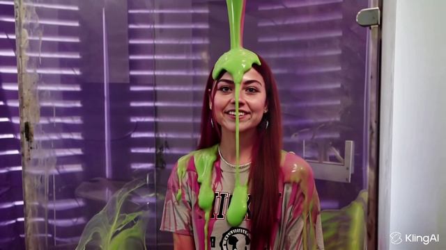 УЖАС! ЗЕЛЕНЫЙ СЛАЙМ НА ГОЛОВУ!